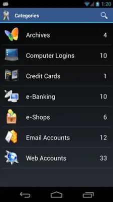 aWallet Password Manager android App screenshot 1