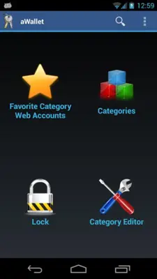 aWallet Password Manager android App screenshot 2